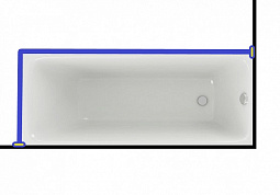 Карниз для ванны Aquatek  Mia  160x70
